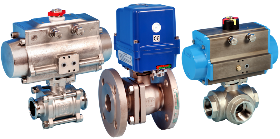 stainless steel actuated valves