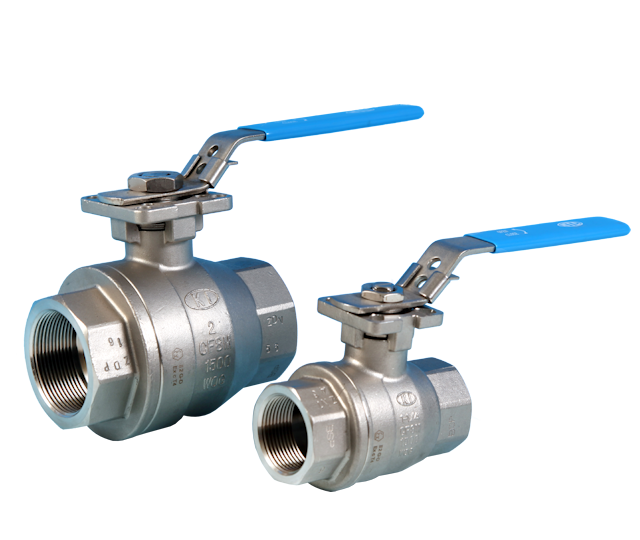 2 Pce Full Bore Direct Mount Ball Valve Stainless Steel NTC KV L20H