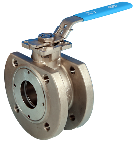 Stainless Steel Wafer Flanged Full Bore Actuated Ball Valve PN16/40 End Connections