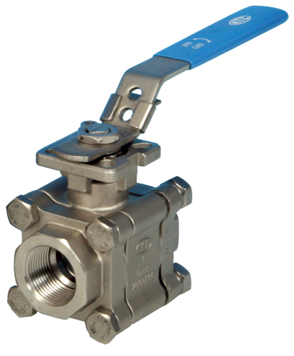 Stainless Steel 3-Pce Full Bore Firesafe Actuated Ball Valve