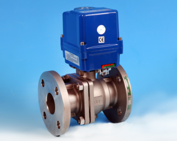 Stainless Steel Electric Actuators Flanged Full Bore Actuated Ball Valve BS10 Table E End Connections