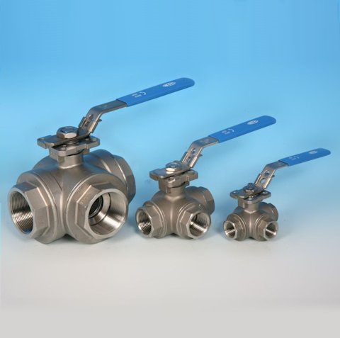 stainless steel 3-Way Ball Valves
