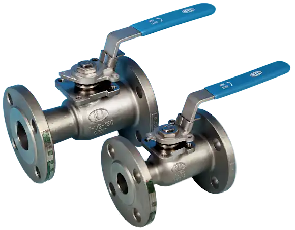 Stainless Steel 1-Pce Reduced Bore Flanged ANSI 150 Ball Valve NTC KV-M1FF