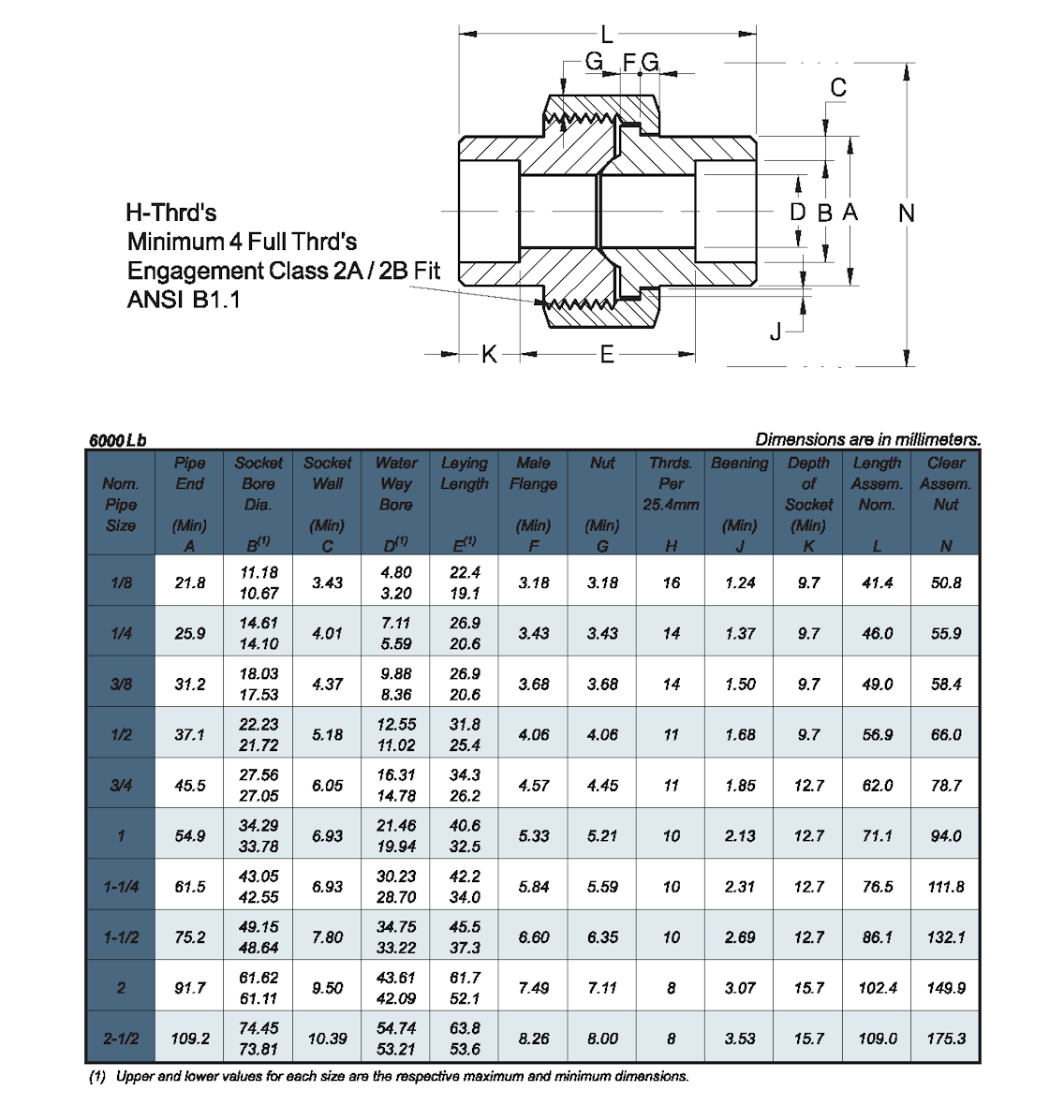 Stainless Steel High Pressure Socket Weld Union ETG-HPSWU.