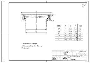 PDF for Hygienic Tank Sight Glass Plain Weld Ends Stainless Steel ETG HTSG