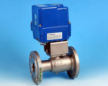 S/Steel Pneumatic Aluminium Rack and Pinion Actuator Fitted on a Flanged Reduced Bore Actuated Ball Valve Screwed ANSI 150lb End Connections.