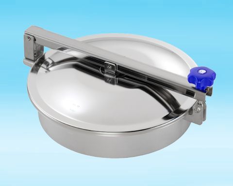 TV/450/B Stainless Steel 450mm Low/Non-Pressure Round Manway 316L