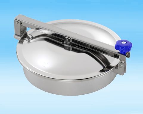 TV/600 Stainless Steel 600mm Low/Non-Pressure Round Manway 304L